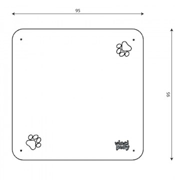 Dresiravimo platforma WOOF RB5007 | 2