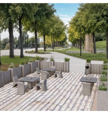 Maža betoninė kėdė City | 3