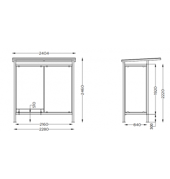 Laukimo paviljonas CAB SLIM | 2