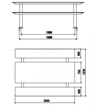Lauko pikniko stalas šachmatams ir ludo 824-013 | 4