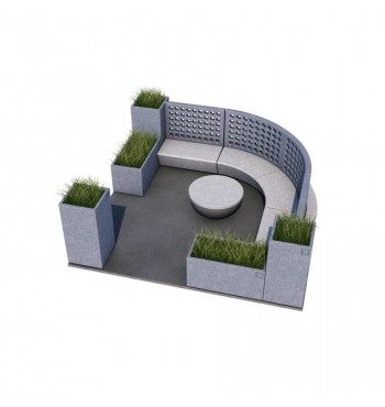 Poilsio zona su suoliukais ir gėlinėmis Gap Solo 7 | 2