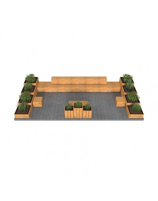 Poilsio zona su suoliukais ir gėlinėmis Bruschetta Forest 3