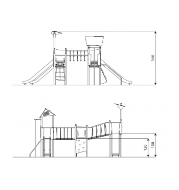 Žaidimų kompleksas STEEL+ 1815 | 3